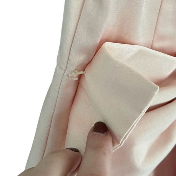 POEM BANGKOK | Pink Silk-Satin Bow Mini Dress (S) - Picture 5 of 8